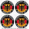 Deutschland Deutsch Born & Stolz Deutschland 50 mm (5,1 cm) Vinyl bumper-helmet Sticker, Aufkleber X4
