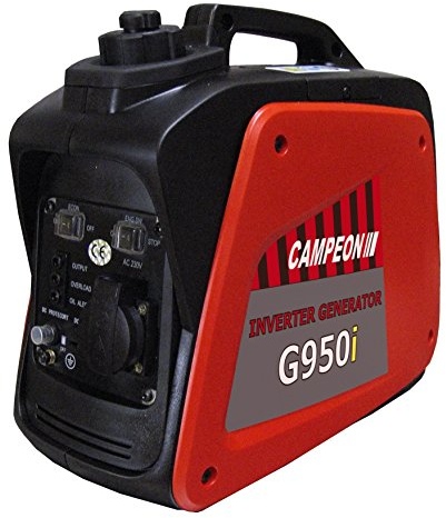 Campeón G-950i - Generador con bajo consumo de combustible, a gasolina, Rojo, Negro.