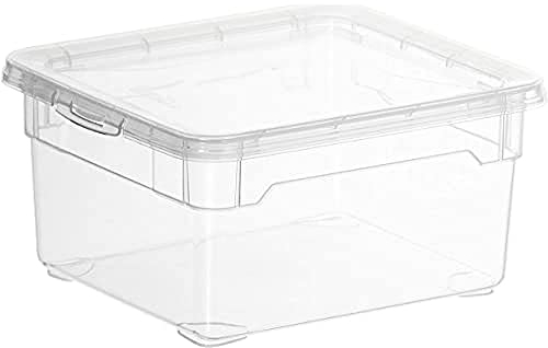 Rotho Clear Aufbewahrungsbox 2l mit Deckel, Kunststoff (PP) BPA-frei, transparent, 2l (19.0 x 16.5 x 9.0 cm)