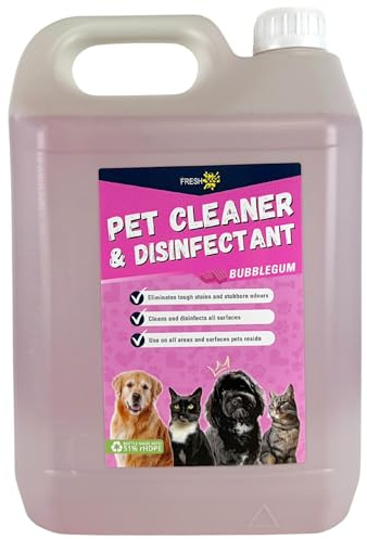 Fresh 365 Petdis01 chewing gum fragrance pet Zwinger disinfectant and deodoriser, 5L volume, 4 pieces