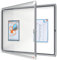 Nobo, Vitrine d'extérieur, Certifiée NF Collectivité et Education, Fond magnétique, 8xA4, 924x668 mm, Porte battante, Gamme Premium Plus, 1902579