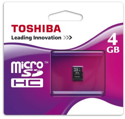Toshiba Carte mémoire microSDHC 4 Go