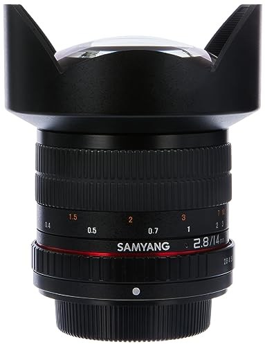 Samyang Obiettivo 14mm F/2,8 ED AS IF UMC per Sony con Attacco Tipo Sony A, Nero