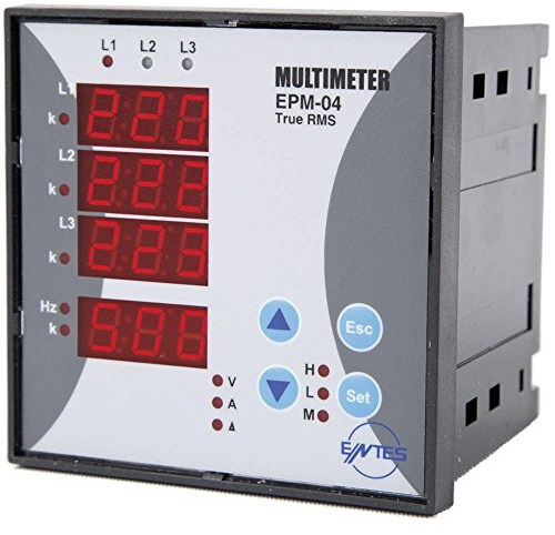 ENTES® EPM-04C-96 Panel Messgerät AC-Multimeter Spannung Strom Frequenz Betriebsstunden Gesamt