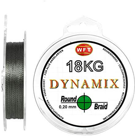 WFT Round Dynamix 300m Angelschnur geflochten rund - 0.25mm - Grün #1D-C 101-025
