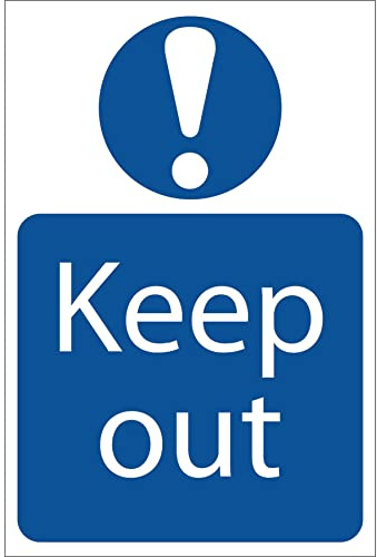 Draper 72158 Keep Out Mandatory Sign