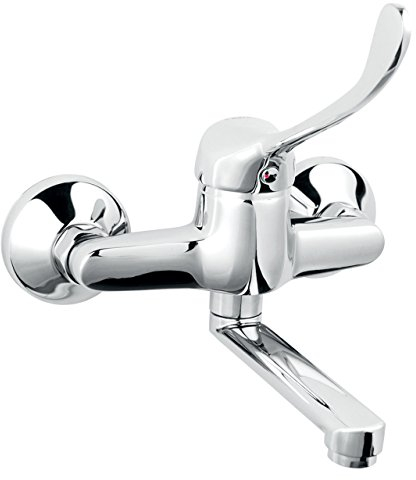Schwenkbare Hygienearmatur Waschtischarmatur Klinikarmatur Badarmatur Wandarmatur Wasserhahn mit langem Hebel