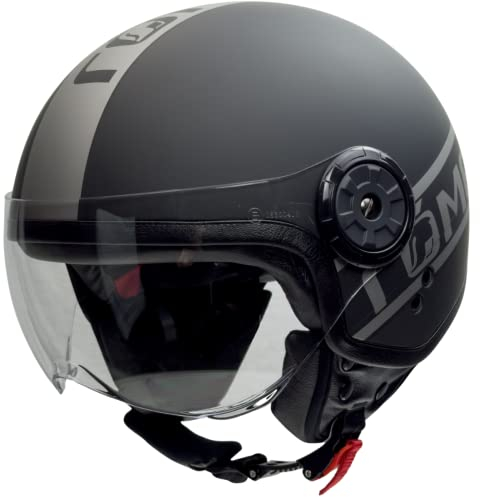 Römer Helmets Motorradhelm Fight, Matt Schwarz/Silber, Größe M