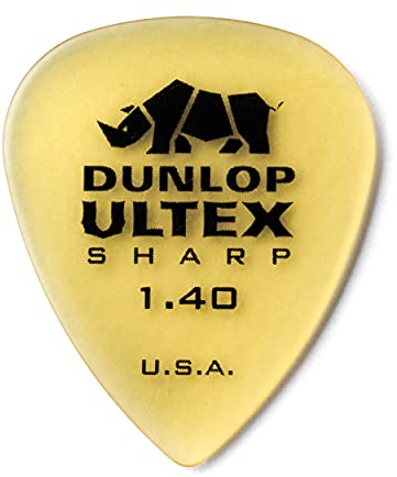 Dunlop 433P1.40 Ultex Sharp Picks 1,40 mm - Plektren Set