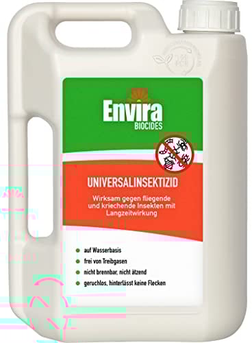 Envira Spray Insecticide Universel - Insecticide à Action Longue Durée - Insectifuge à Base d'Eau, Sans Odeur, Efficace Contre les Punaises de Lit - 2 Litres