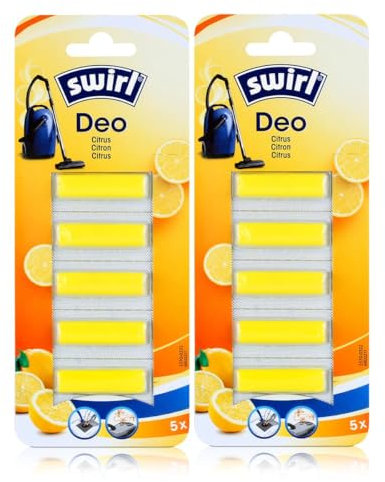 Swirl Staubsauger Deo Citrus 5 Duftsticks - Für den Staubsaugerbeutel (2er Pack)