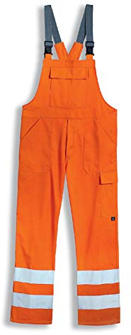Uvex Protection Flash 8893 Herren-Arbeitshose - Orange Warnschutz-Latzhose 64