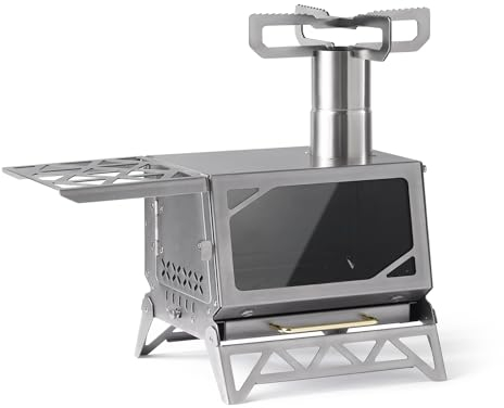 Naturehike Fornello a Legno, Poele a Legno Campeggio, Portatile Fornello da Campeggio, Riscaldamento Escursionismo Leggero, Mini Pieghevole Riscaldamento per Barbecue Picnic Viaggi