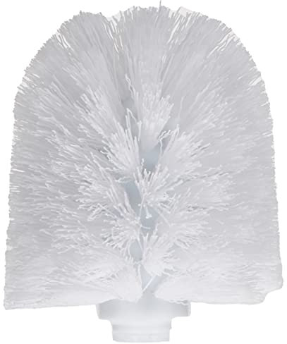 axentia Testina di Ricambio per Spazzola WC in plastica, Testa Ricambio Spazzola scopino WC Accessori Bagno, Ø ca. 8,5 cm x Altezza ca. 9,5 cm, Bianco