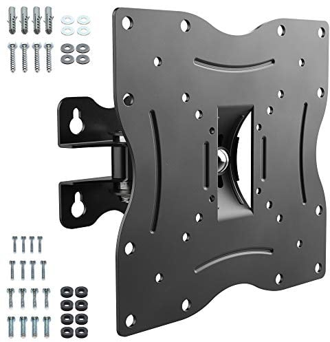 RICOO Soporte TV Pared Giratorio Inclinable Televisión 13-32 (33-81cm) R12 Brazo Universal Televisor LED/LCD/Curvo VESA 50x50-200x200 Negro Brazos para Monitor de Ordenador