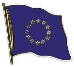 Pin Anstecker Flagge Fahne Europa / Europarat Europäische Union Flaggenpin Badge Button Flaggen Clip Anstecknadel