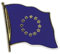 Pin Anstecker Flagge Fahne Europa / Europarat Europäische Union Flaggenpin Badge Button Flaggen Clip Anstecknadel