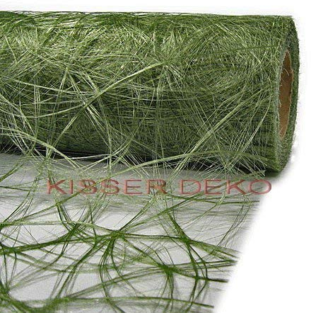 SIZOWEB TISCHLÄUFER 30cm x 25m (Grundpreis: 0,97 Euro/m) (MOOSGRÜN 6605)