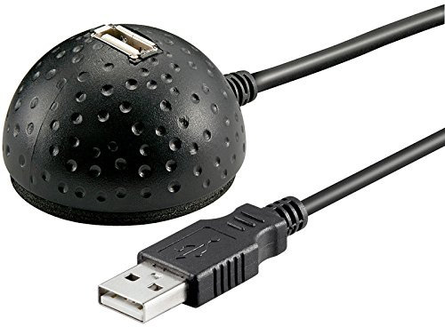 SM-PC®, 1,5m USB 2.0 Hi-Speed Verlängerungskabel mit Standfuss Docking Verlängerungskabel für Schreibtisch #080