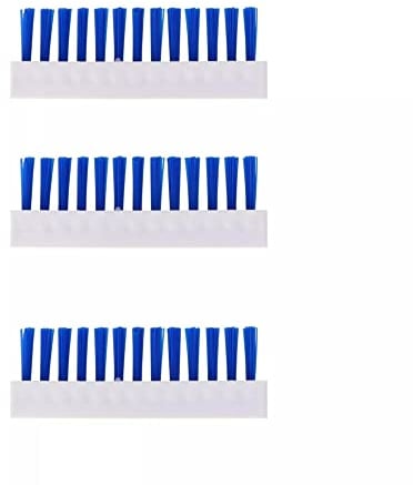 Duraol Kurze Ersatzbürsten für Poolsauger I 3 Stück I Hochwertige Pool Reinigungsbürste für Verschiedene Boden-Sauger I Ersatzteile mit harten Borsten I Poolbürste 80 mm lang & 30 mm hoch