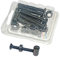 Hettich Verbindungsbeschlag mit Kloben VB 9, M6 x 50 mm, Stahl geschwärzt, 8 Stück, 62477