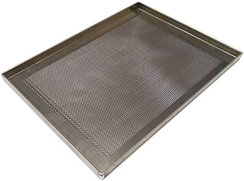 Erre4m - Bandeja de horno perforada, 60 x 40 x 2 cm, de aluminio profesional