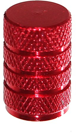 4er Set Ventilkappen mit Dichtung Autoventil Kappe für Standard Ventil Motorrad Fahrrad Krad Auto Cap Schrader Neu Old-Harvest (Rot)