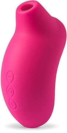 LELO SONA Massaggiatore Sonico con Cruise Control per un Maggiore Piacere, Succhia Clitoride Per Donna Pulsante Impermeabile e Ricaricabile per Donne, Cerise