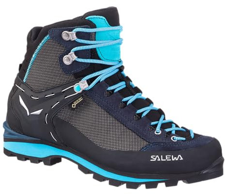 Salewa Stivali da Trekking Crow Gore-Tex da Donna, Blu, 8.5