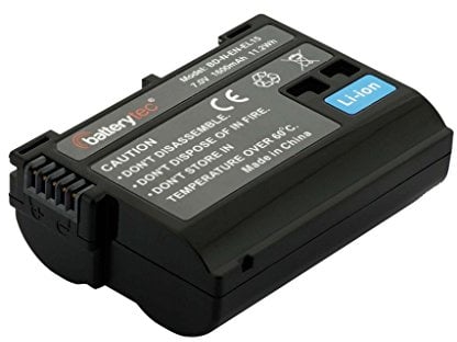 Batterytec Replacement battery for Nikon camera, EN-EL15, Nikon Z 7II Z 6II Z7 Z6 Z5 V1 D7000 D7200 D7100 D750 D600 D810 D610 D750 D800E D810A D800. Digital SLR Camera