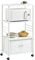 SoBuy Mueble Microondas Cocina Estante de Cocina Carrito Auxiliar con Ruedas Blanco 40 x 60 x 114 cm FRG12-W ES