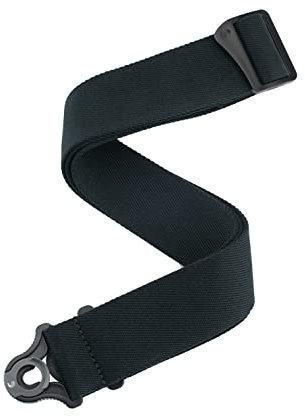 D'Addario Auto Lock Tracolla Per Chitarra - Accessori Per Chitarra Acustica Ed Elettrica - Tracolla Per Chitarra Autobloccante Facile Da Usare - Skater Black - 2 Width - Polypro