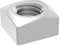 SECCARO dado quadro M10, acciaio inox V2A VA A2, DIN 557, forma normale, 20 pezzi