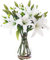 LNHOMY Künstliche Lilien, Latex, fühlt sich echt an, künstliche Blumen, volle Blüten, Blumen mit 3 Köpfen, für Zuhause, Hochzeit, Party, Dekoration, 6 Stück (weiß)