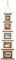 EXCELLO GLOBAL PRODUCTS 5-Tier Farmhouse Wood Hanging Picture Frame Set - Displays 5 Photos - Ready to Hang