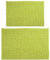 MSV Chenille Badvorleger Langflor Badvorleger Set 2 teilig 40x60 cm + 60x90 cm Grün