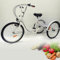 Yolancity Dreirad Für Erwachsene 24 Zoll,3 Rad Fahrrad Dreirad mit Einkaufskorb,Dreirad Trike Bike Radfahren Erwachsenendreirad Dreirad Trike Bike für Senioren (Weiß)