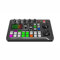Goshyda Live-Soundkarte, Multifunktionaler Tragbarer Audio-Mixer, DJ-Sound-Mischpult mit Rauschunterdrückung, Voice-Changer-Sound-Mixer-Board, Externe PC-Soundkarte für Live-Streaming, Heim-KTV