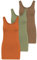 ONLY 3er Pack Damen Basic Tops Tank Top dunkel blau lang 15201465 Farb Mix 7 M