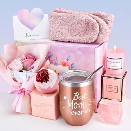 JUPOZOP Geschenk für neue Mütter nach der Geburt, Geburtstagsgeschenke für Mutter von Töchtern, entspannende Geschenke für Mama, Körbe, Geschenkkorb für Mutter, Oma, Oma, Schwiegermutter