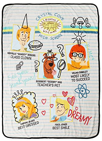 NORTHWEST Scooby DOO Silk Touch Überwurfdecke, 116,8 x 152,4 cm, GH School Memories