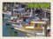 mrdeco Metall Schild 30x40cm gewölbt San Francisco Fisherman's Wharf Blechschild