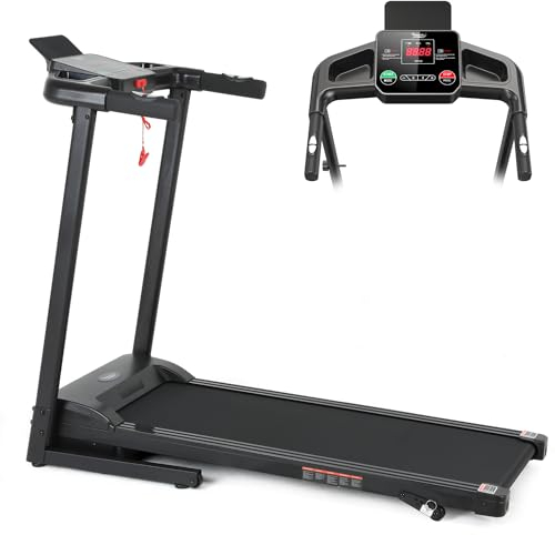 Novonova Laufband klappbar für zuhause, Geschwindigkeit 1-14 km/h, 2.0 HP Motor für Lauftraining mit LED Display, P1-P12 verstellbar Programmen, NV-1026