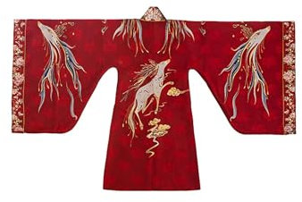 AJOHBM Cosplay Original Hanfu Ming Made Umhang Imitation Make-up Brokat Traditionelle Chinesische Hanfu