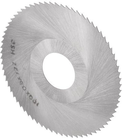 CoCud Circular Saw Blade, 100mm Dia 27mm Arbor 0.5mm Thick 72 Tooth, 6542 High Speed Steel (HSS) Wood Cutting Table Saw Blades - (Applications: for Metal Woodwork Plastic Aluminum)