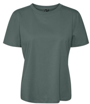 VERO MODA Damen VMPAULINA SS GA JRS NOOS T-Shirt, Balsam Green, XS