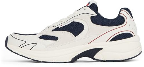 Tommy Jeans Chunky Sole Sneaker Hombre The Coney con Cordones, Multicolor (RWB), 44