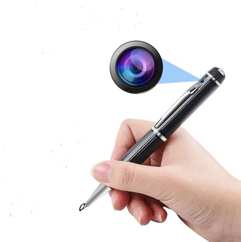 BCBSYCJP Cámara espía Oculta Mini DV - Cámara USB Full HD Bolígrafo portátil Resolución de Video 1080P Grabadora de fotografías multifunción Toma de fotografías para Negocios