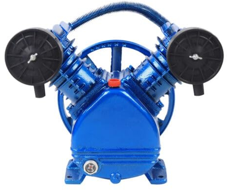 V-Form Doppelzylinder Kompressor Aggregat Luftkompressor Pumpenkopf 2200 W, im Maschinenbau, im Bergbau, im Bauwesen, in der wissenschaftlichen Forschung