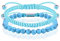 ZENGSING 2 Stück Surfer-Armband Herren Damen, Handmade Surfer Schmuck, Naturstein Surferarmband, Geflochtenes Armband, Hippie Sommer Strand-Schmuck, Verstellbar (Blau-Türkis)